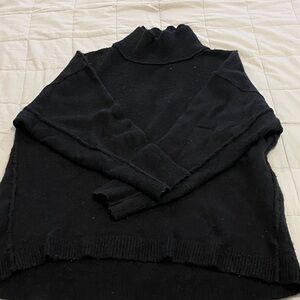 Free people Black oversized Turtleneck Sweater